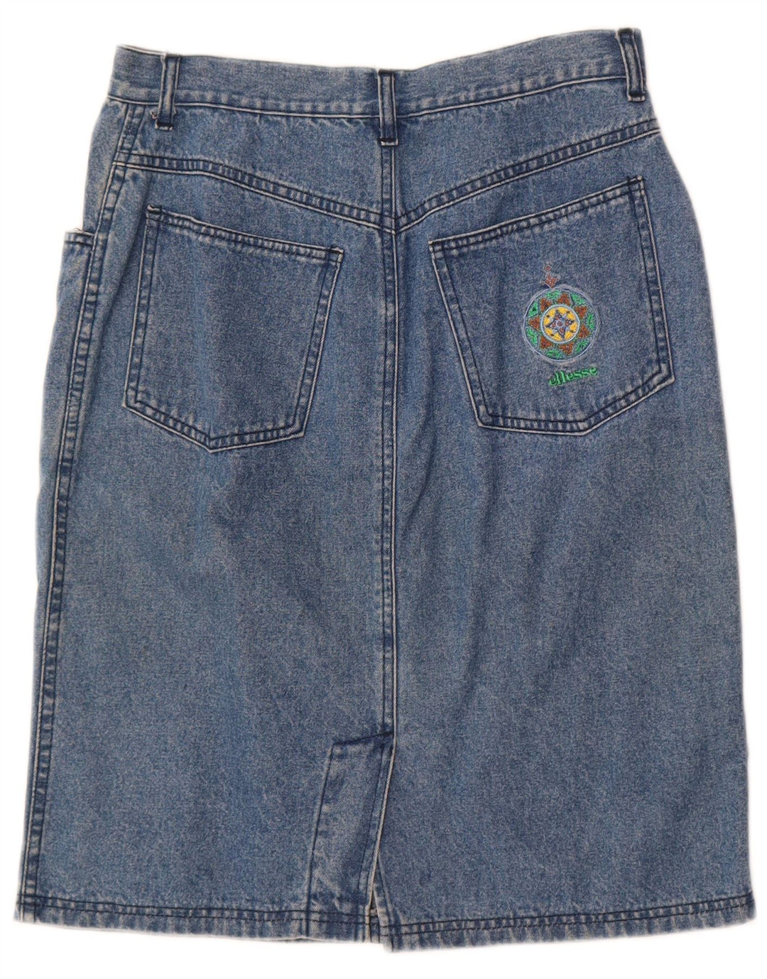 Ellesse Dame Denim Nederdel Medium W28 Blå Bomuld