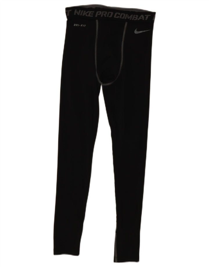 Nike Herre Dri Fit grafiske leggings Lille sort polyester