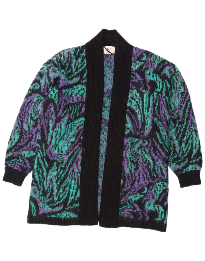 Amari Womens Oversized Longline Cardigan Sweater UK 10 Small Multicolored