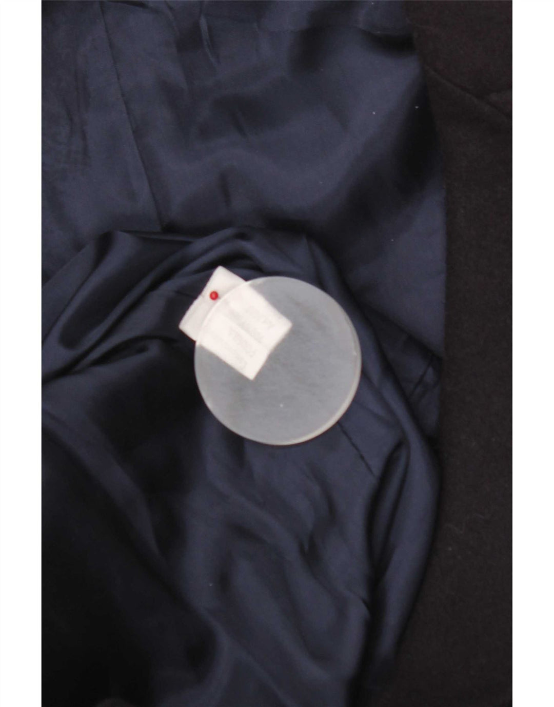 Vintage Herre Pea Coat IT 52 XL Navy Blue Viscose