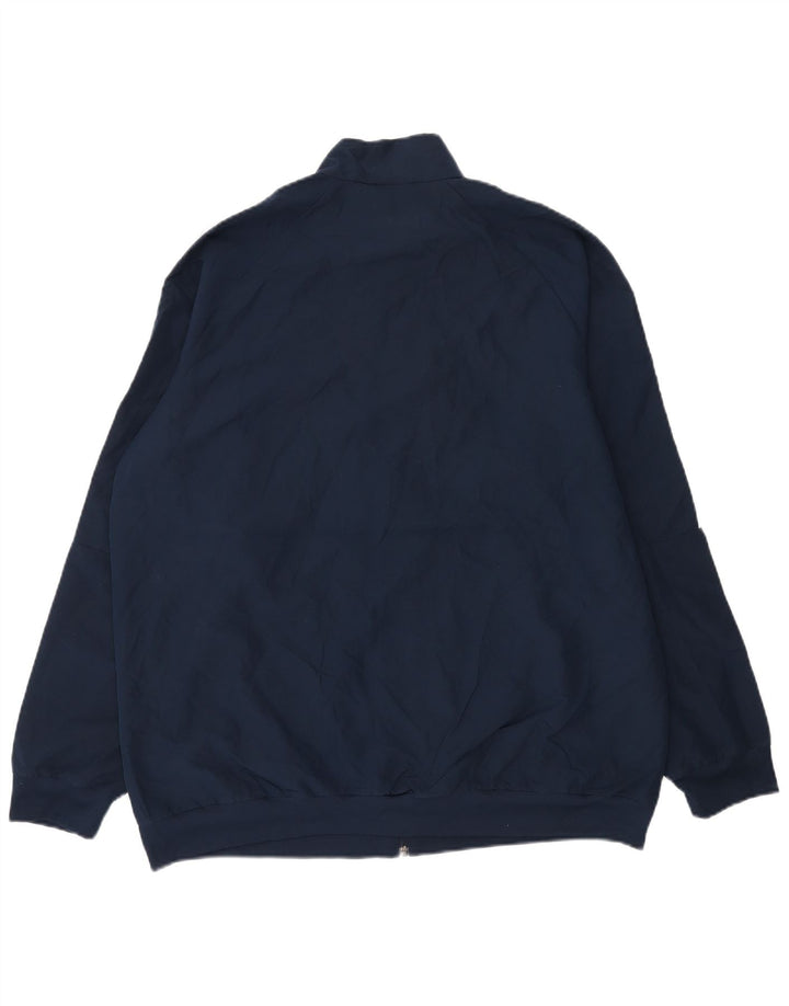 ADIDAS Mens Climalite Tracksuit Top Jacket XL Navy Blue Polyester