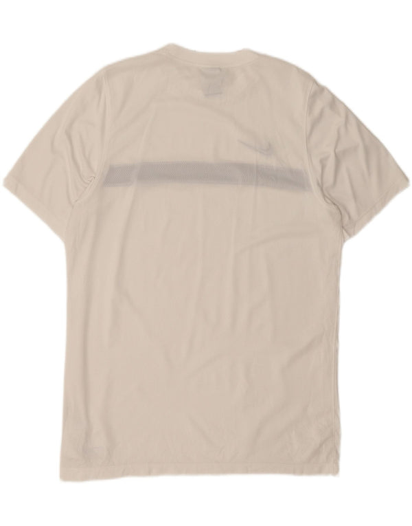 Nike Herre Dri Fit T-shirt Top XL Hvid Colourblock Polyester