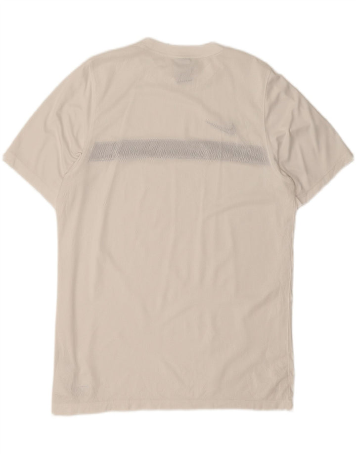 Nike Herre Dri Fit T-shirt Top XL Hvid Colourblock Polyester