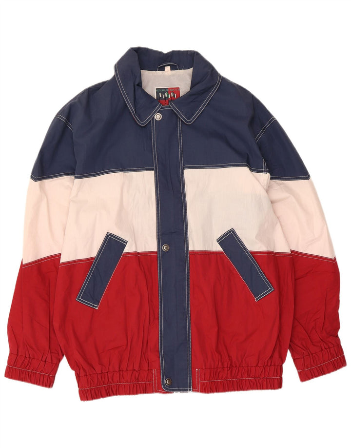 Vintage bomberjakke til mænd IT 50 Medium Flerfarvet Colourblock