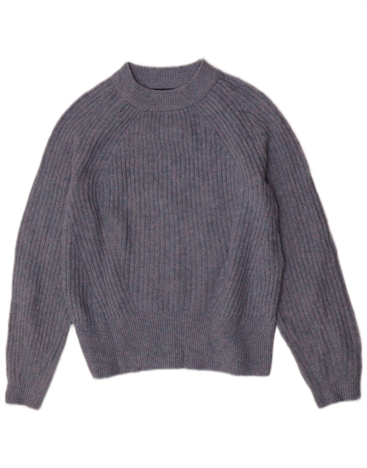 Marks & Spencer Dame Oversized Boat Neck Jumper Sweater UK 10 Small Blue