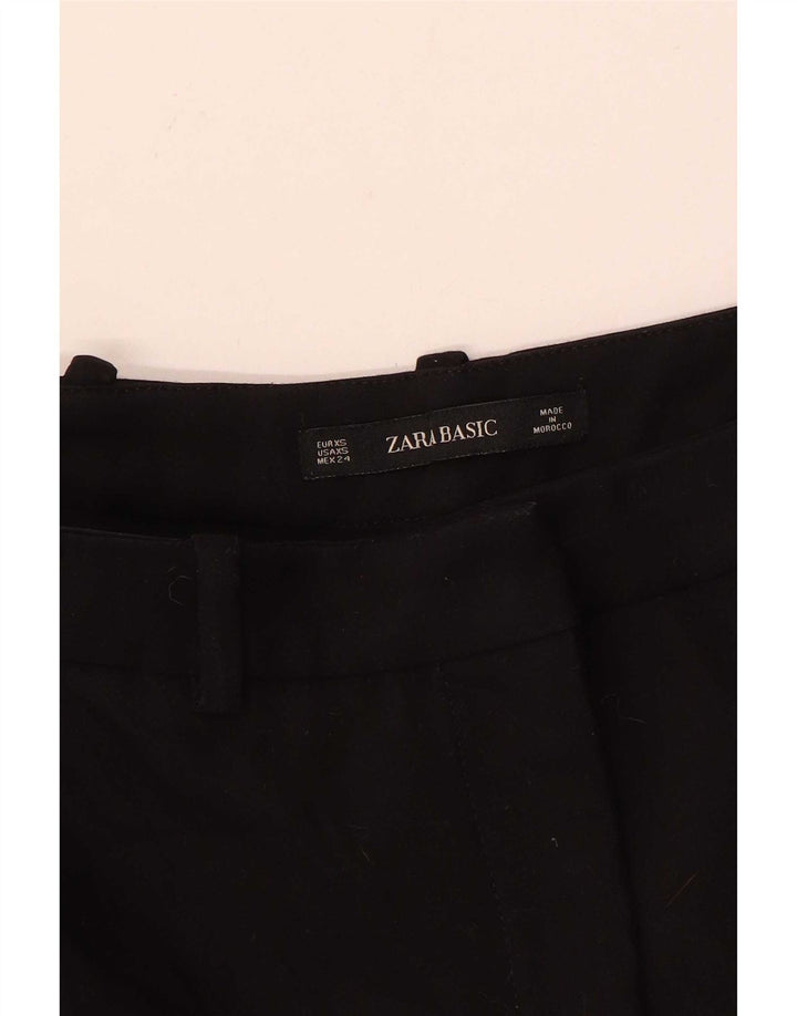 Zara Chino Shorts til kvinder XS W24 Sort