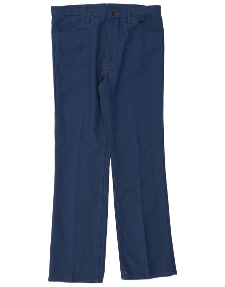 Wrangler Straight Casual Bukser til mænd W38 L34 Blå Polyester