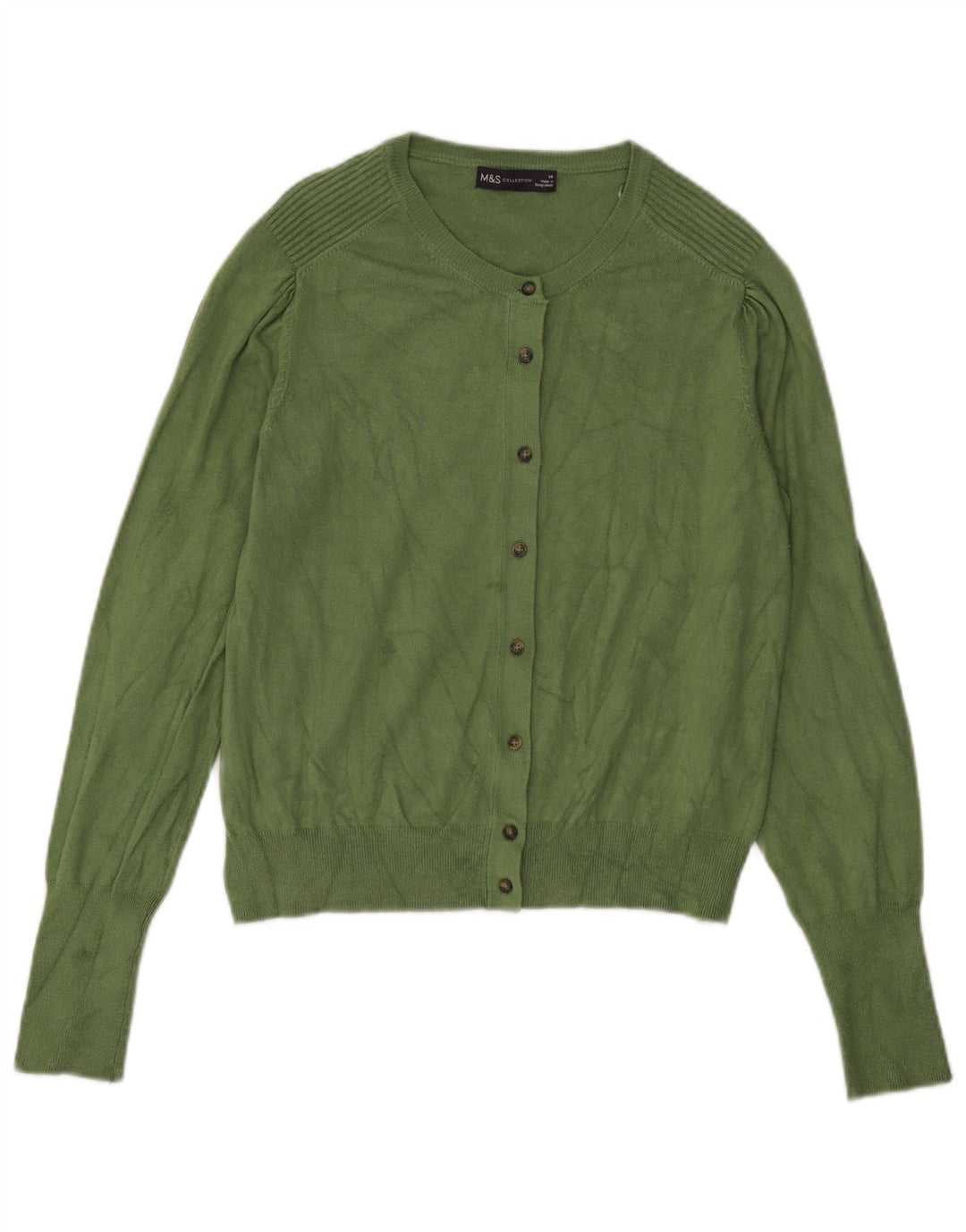 Marks & Spencer Womens Bolero Jumper UK 14 Large Green Viscose