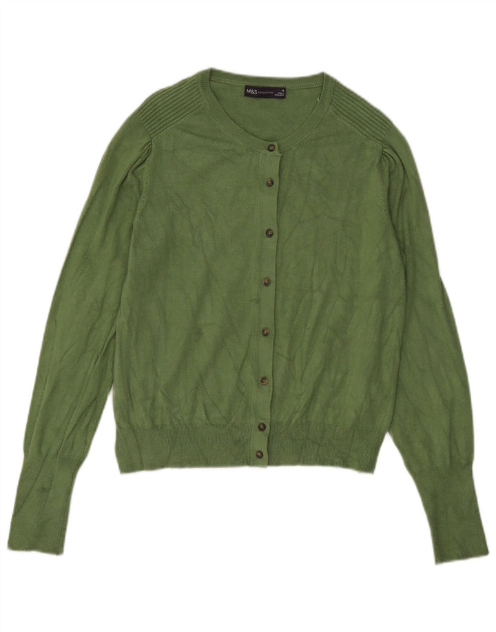 Marks & Spencer Womens Bolero Jumper UK 14 Large Green Viscose
