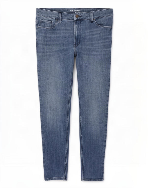 Marks & Spencer Dame Højtalje Skinny Jeans UK 16 Large W32 L26 Blå
