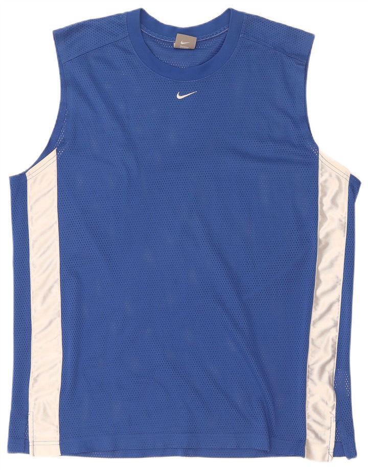 Nike Herrevest Top Large Blue Colourblock Polyester