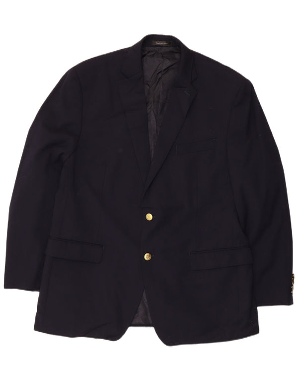 Chaps Herre 2-knaps blazerjakke UK 38 Mellem marineblå uld