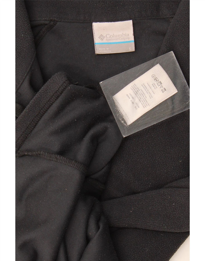 Columbia Dame lynlås-hals Fleece Jumper UK 10 Lille sort polyester
