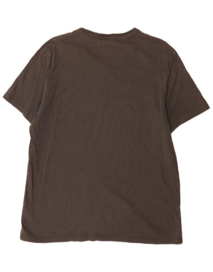 Cos Herre Regular T-Shirt Top XL Grå Bomuld