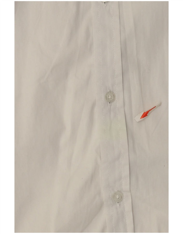 Guess Womens Shirt UK 16 Large White Bomuld