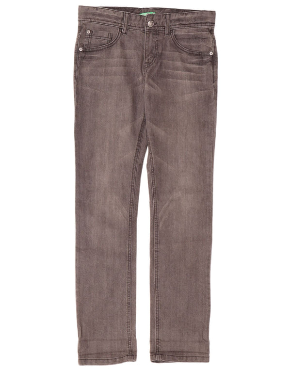Benetton Boys Slim Jeans 11-12 år W29 L30 2XL Grå Bomuld