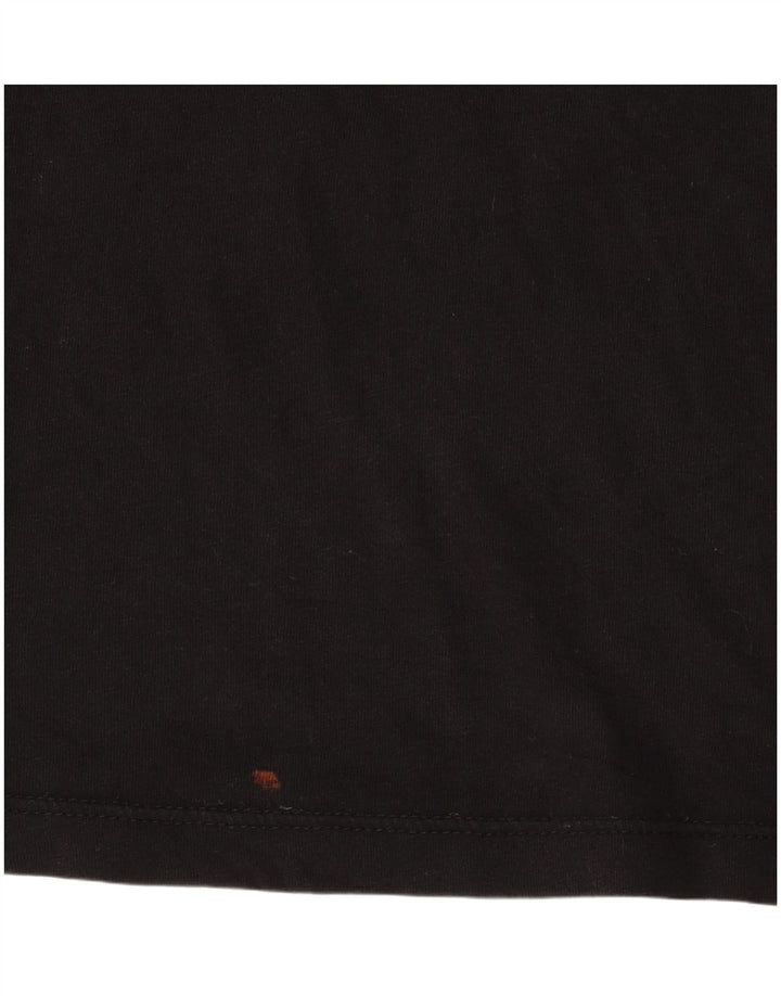 Puma Graphic T-Shirt Top UK 10 Small Black