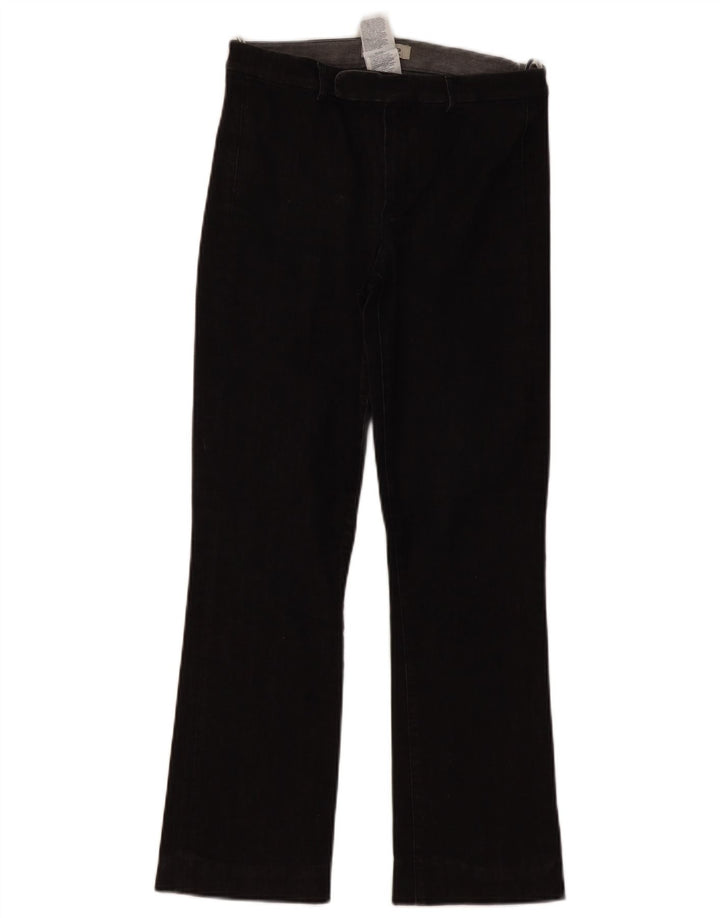 MAX MARA Dame Bootcut Jeans UK 10 Small W28 L28 Grå Bomuld