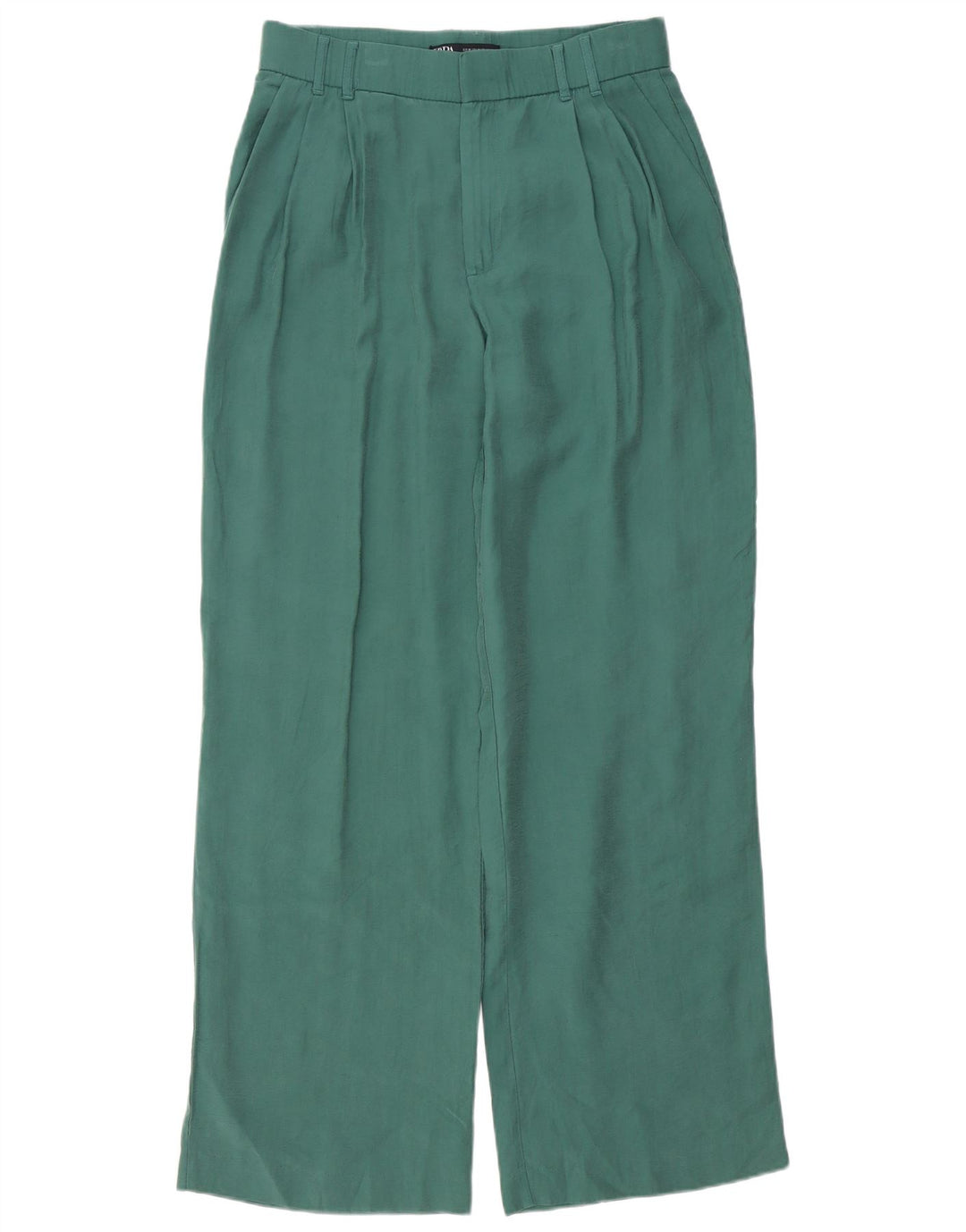 Zara Dame Pegged Chino Bukser Medium W28 L32 Grøn Modal