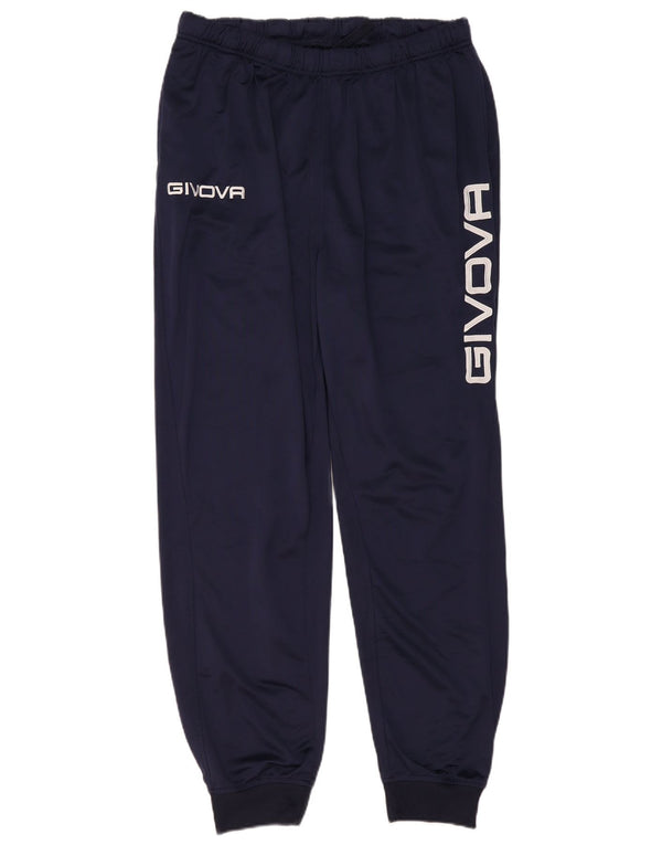 Givova Mens Graphic Tracksuit Trousers Joggers Medium Navy Blue