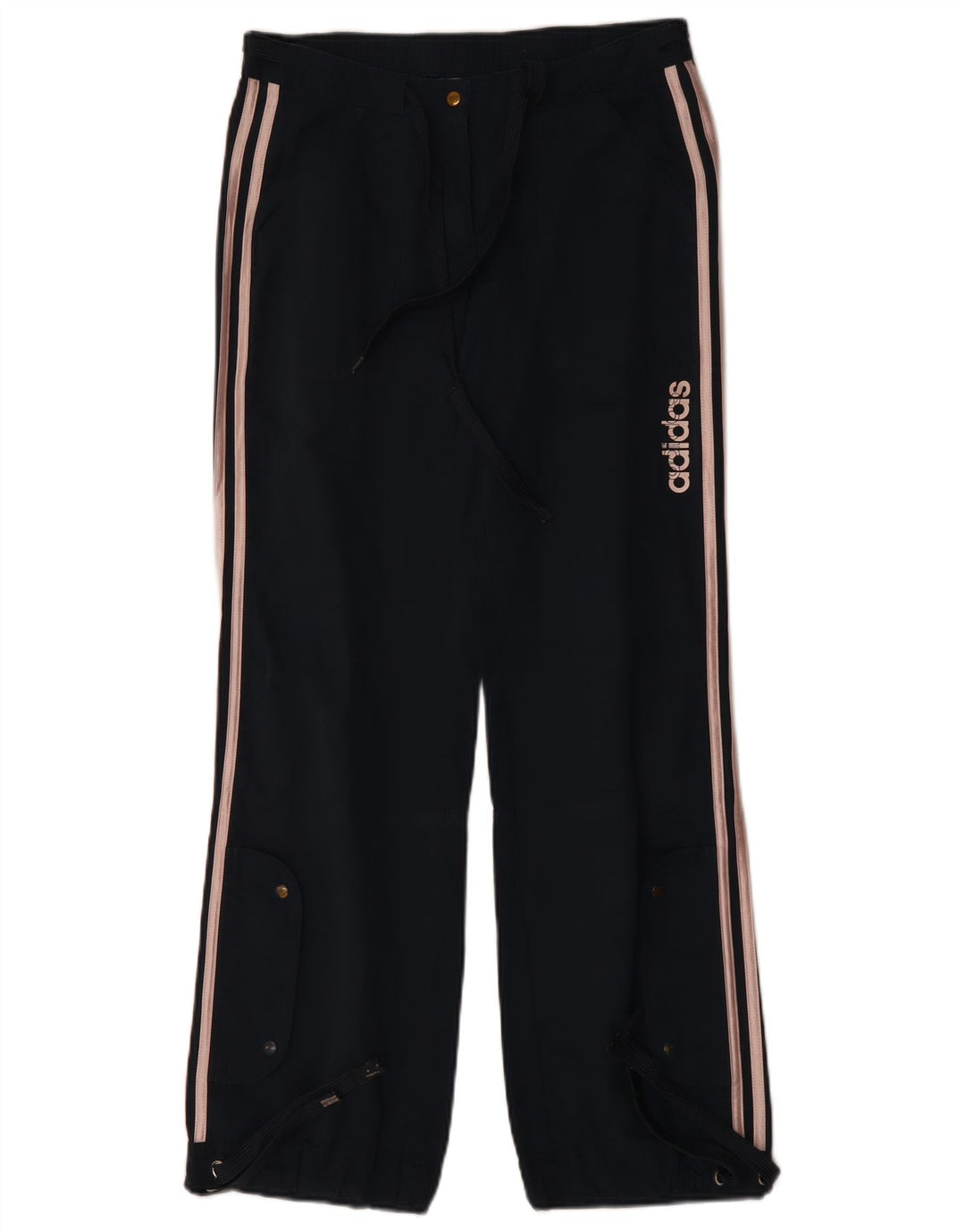 Adidas Dame Lige Casual Bukser UK 8 Small W30 L30 Marineblå Bomuld