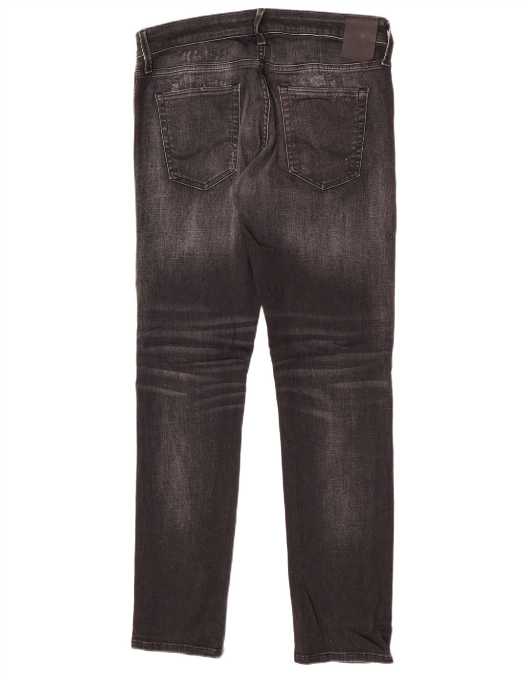 Jack & Jones Herre GLENN Distressed Slim Jeans W33 L32 Sort Bomuld