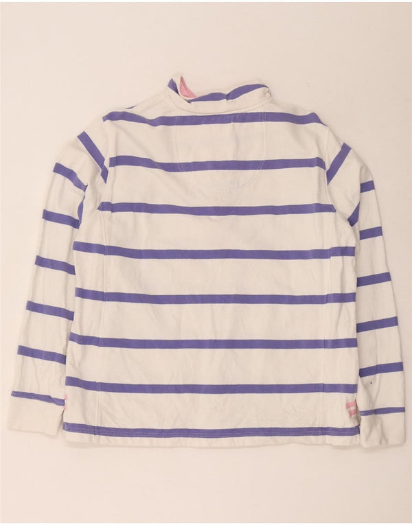 Besætningstøj Dame Sweatshirt med lynlås-hals DK 16 Stor hvid stribet