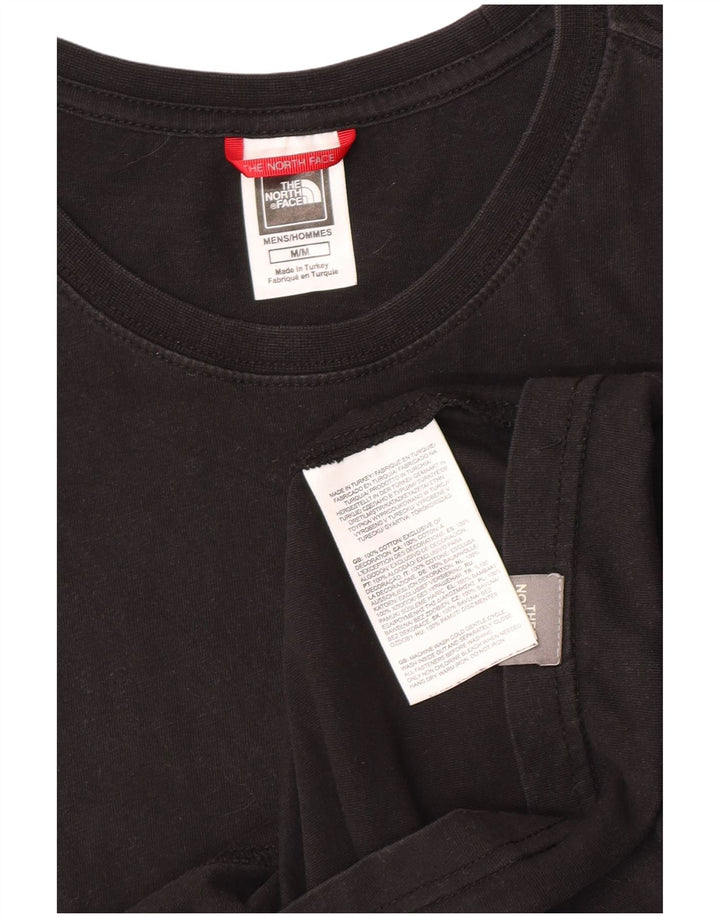 The North Face Herre grafisk T-shirt Top Medium Sort Bomuld