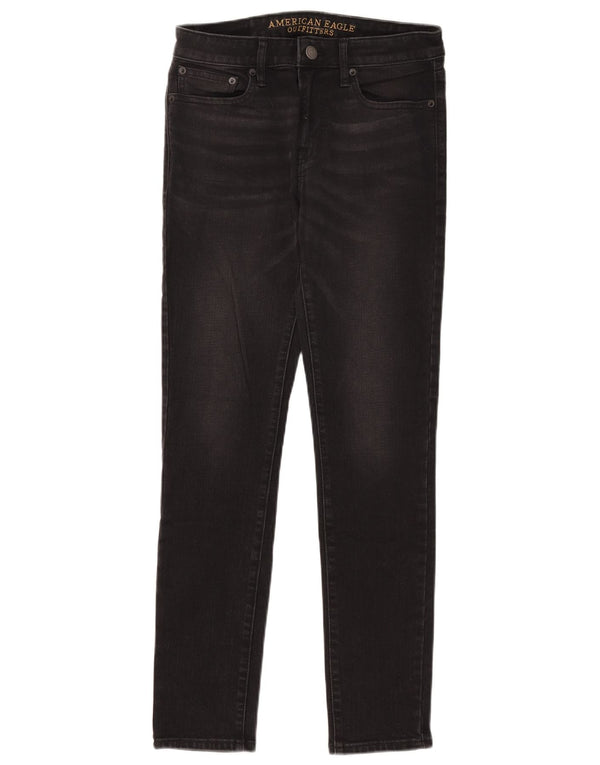 American Eagle Dame Skinny Jeans W30 L30 Sort Bomuld