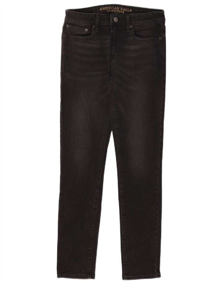 American Eagle Dame Skinny Jeans W30 L30 Sort Bomuld