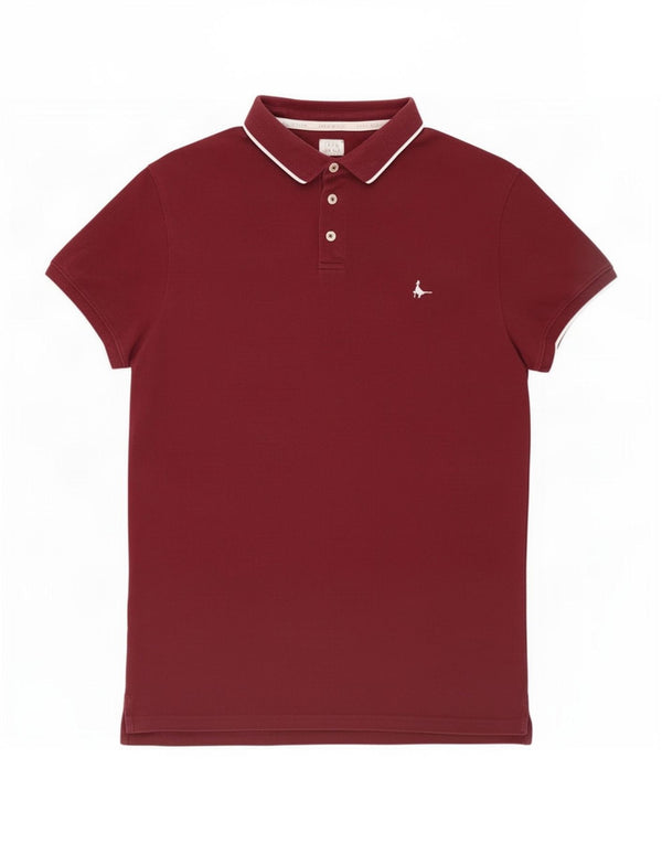 Jack Wills Poloshirt til mænd Medium Burgundy Cotton