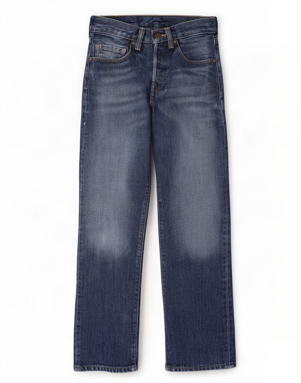 Levi's Boys 501 lige jeans 11-12 år W26 L26 blå bomuld
