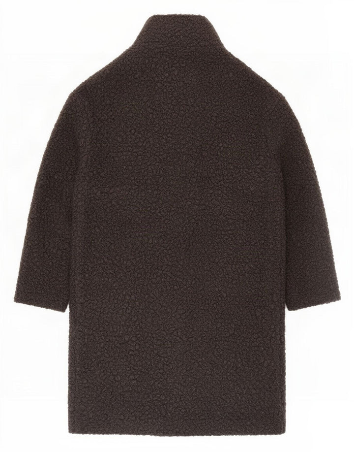 Marks & Spencer Dameoverfrakke UK 12 Medium Grey Polyester