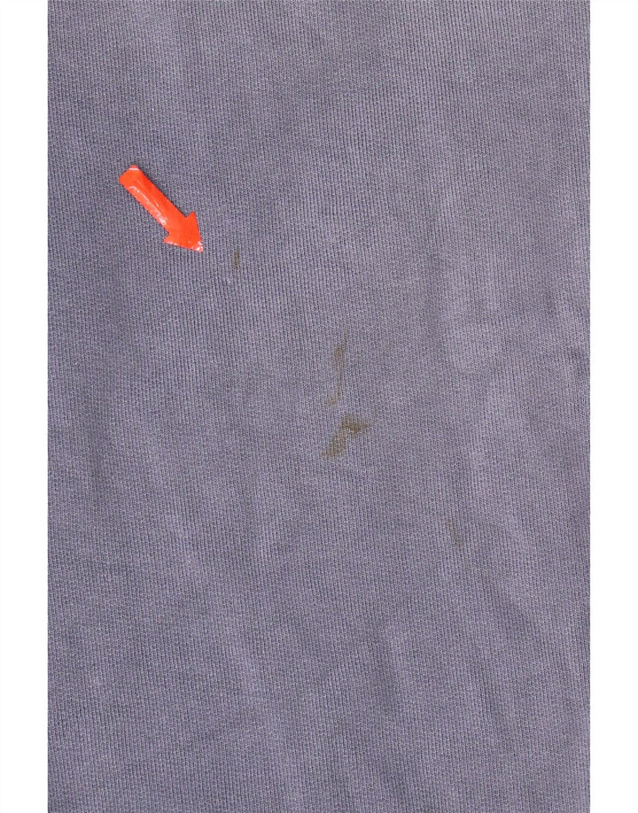 Weird Fish Herre Zip Neck Sweatshirt Jumper Medium Blue Bomuld