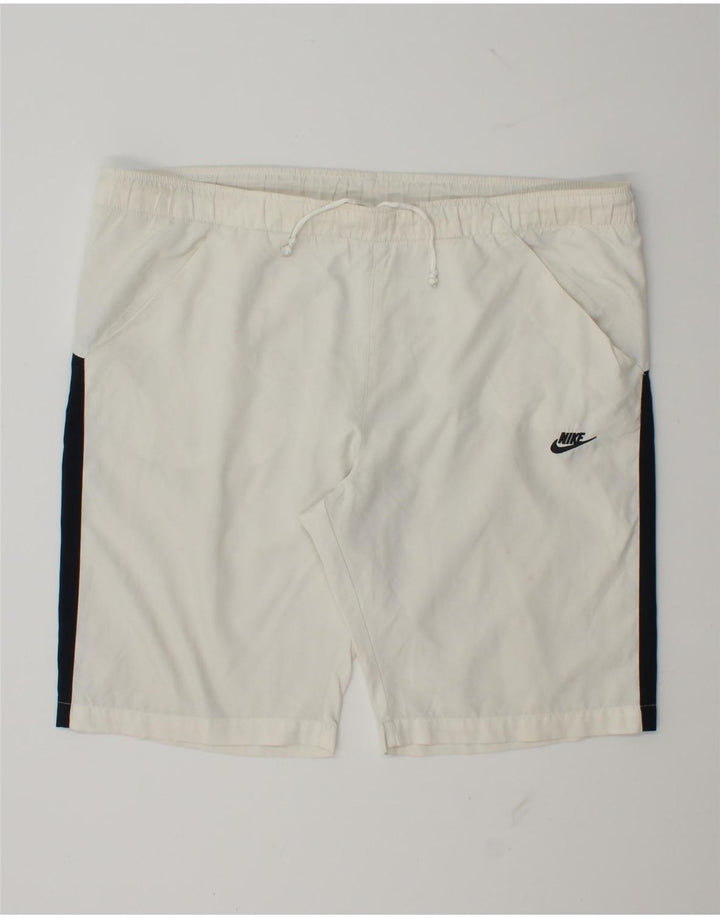 Nike Sportsshorts til mænd Medium White Colourblock Polyester