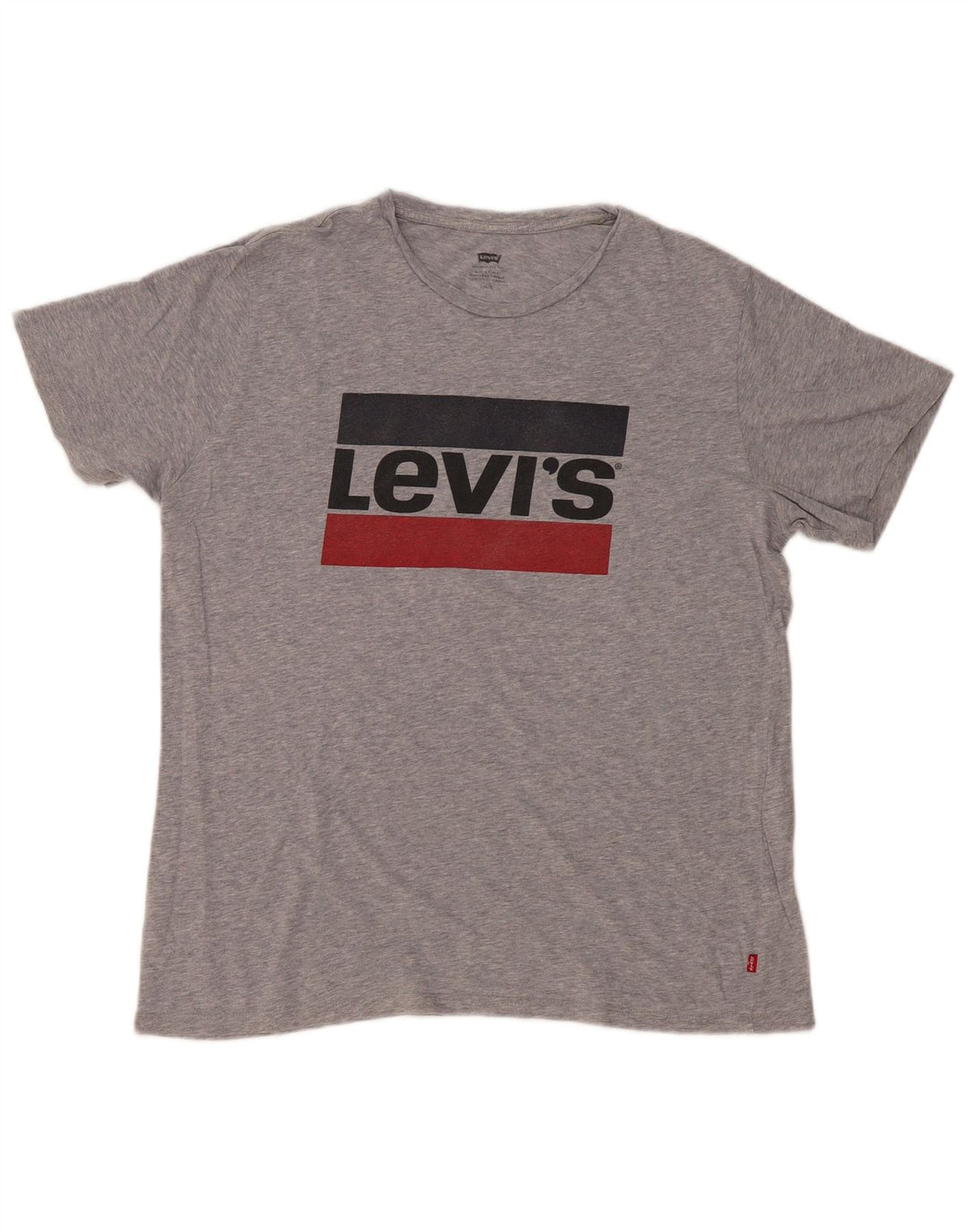Levi's Herre grafisk T-shirt Top Stor Grå Flecked