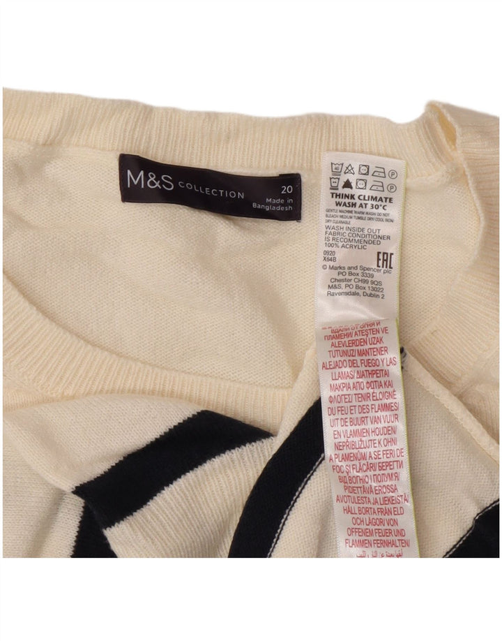 Marks & Spencer Dame sweater med rund hals DK 20 2XL Flerfarvet