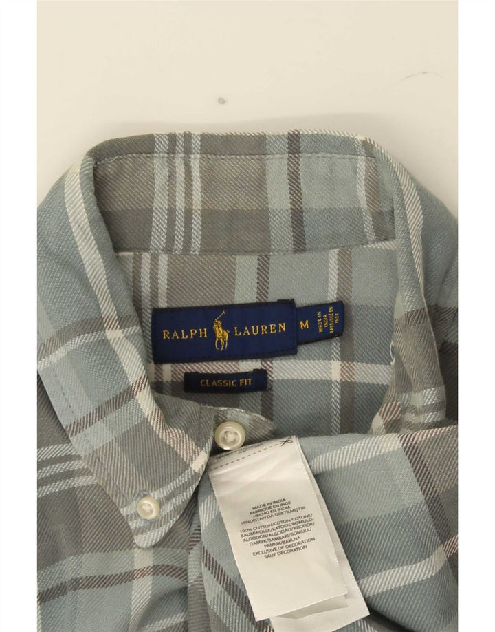 Ralph Lauren Herre Classic Fit Flanellskjorte Medium Grey Ternet Bomuld