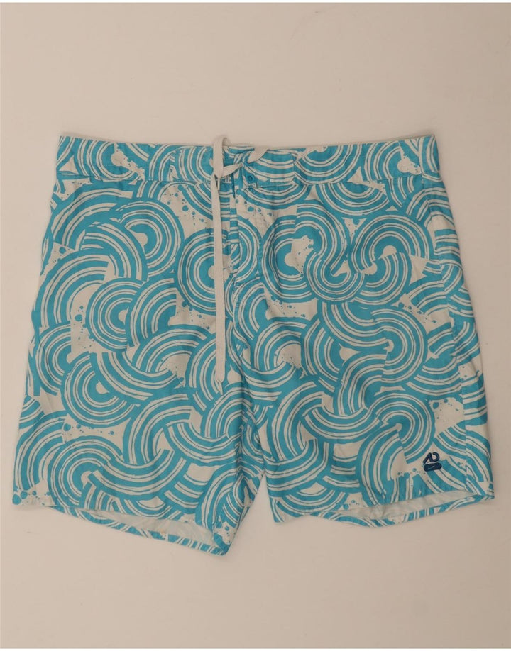 Nike svømmeshorts til mænd XL blå geometrisk polyester