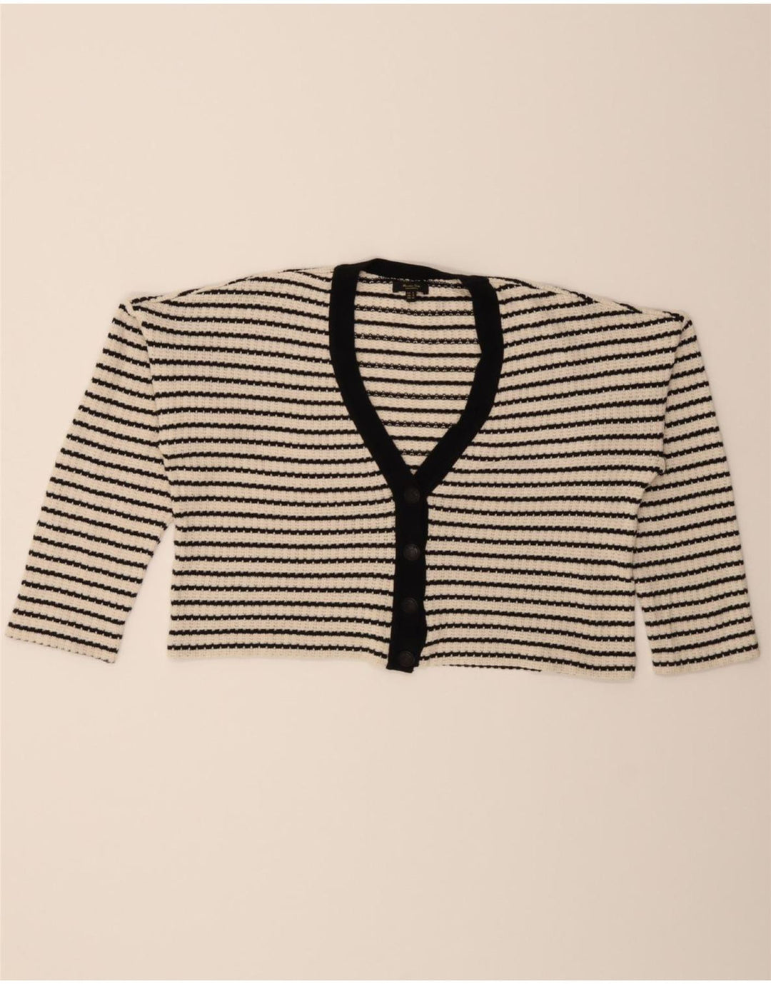 MASSIMO DUTTI Womens Oversized Cardigan Sweater UK 10 Small Off White Vintage Massimo Dutti and Second-Hand Massimo Dutti from Messina Hembry 