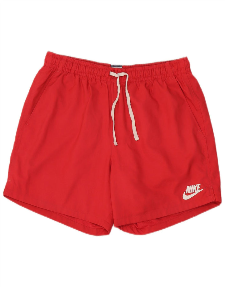 Nike Badeshorts til mænd store røde polyester