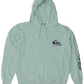 Quiksilver Dame Grafisk Oversized Hoodie Jumper UK 14 Medium Turkis