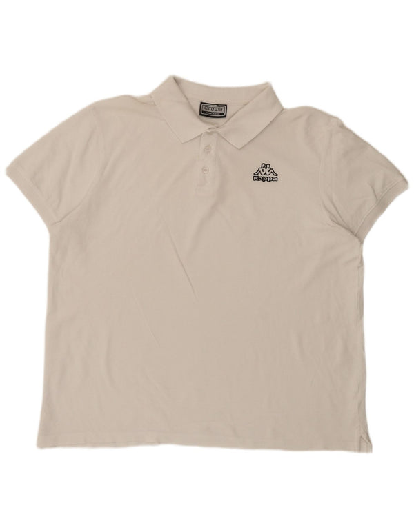 Kappa Polo Shirt til mænd 2XL Hvid