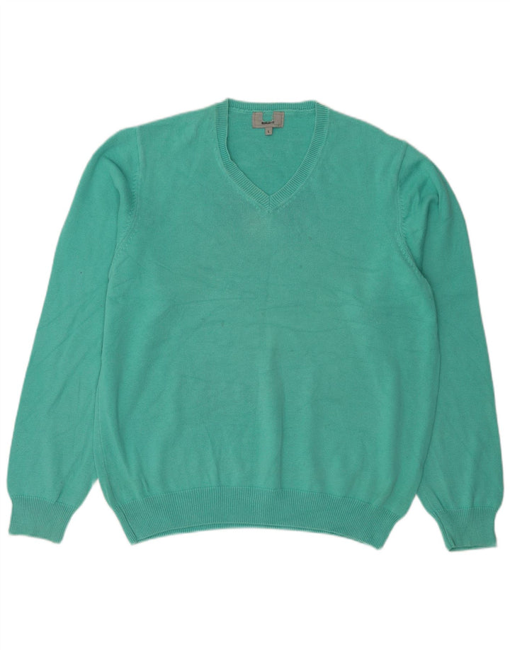 Vintage herre Regular Fit V-hals sweater stor grøn