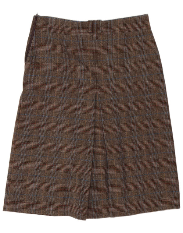 Marlboro Classics Midi-nederdel til kvinder EU 42 Large W32 Brown Houndstooth