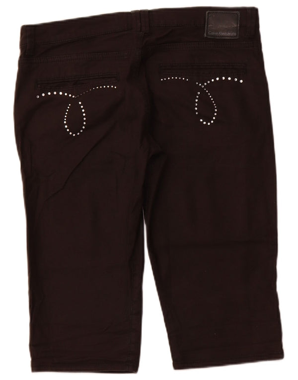Calvin Klein Bermuda Shorts til kvinder W31 Medium Brun Bomuld