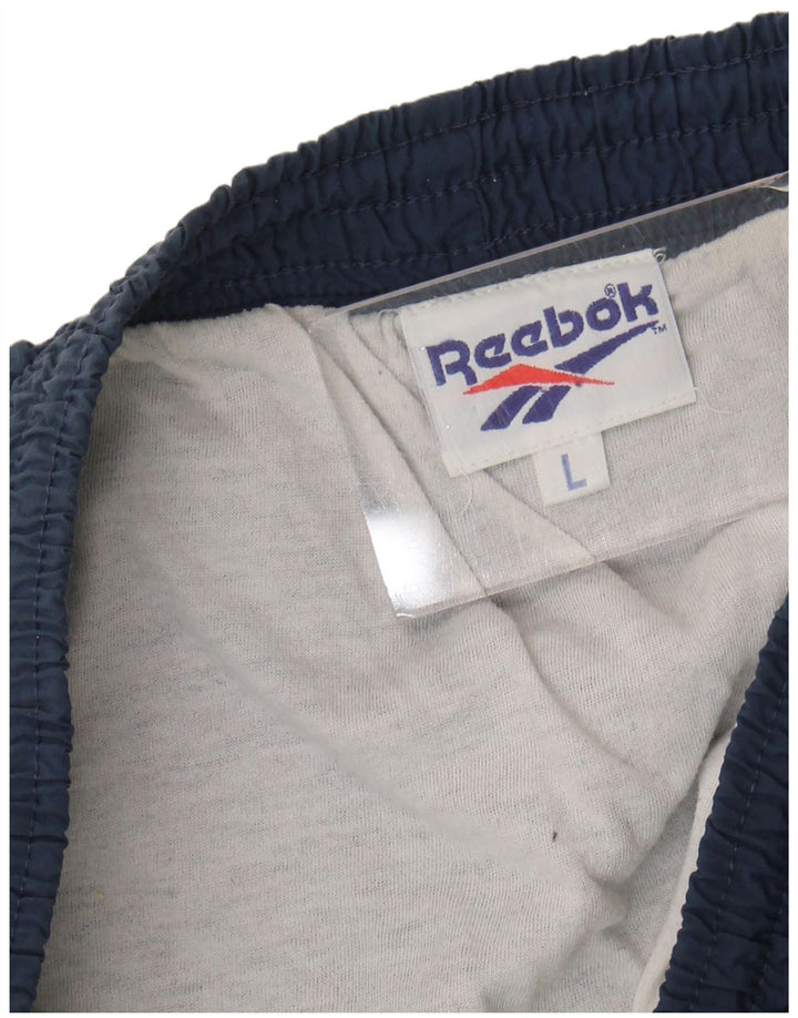Reebok Sportshorts til mænd store marineblå nylon