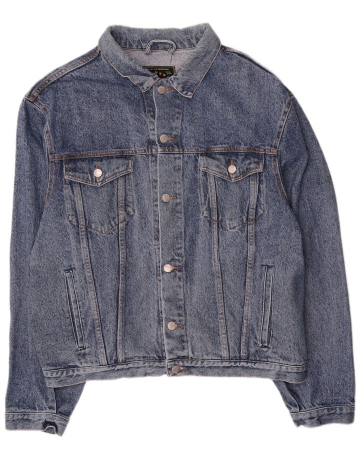 Vintage denimjakke til mænd UK 42 XL blå bomuld