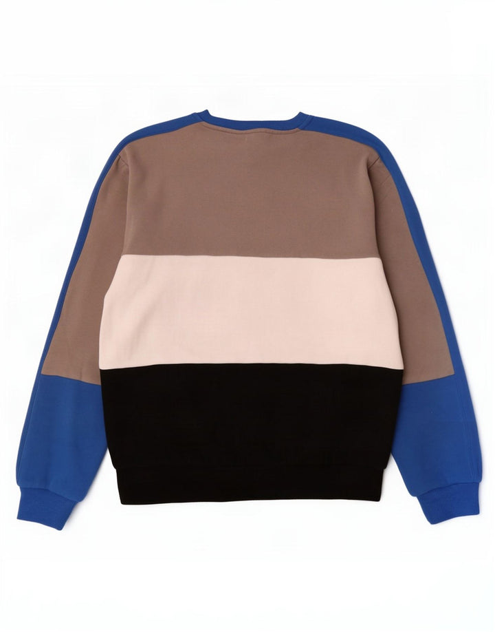 Fila Herre grafisk sweatshirt Jumper Lille flerfarvet Colourblock Bomuld