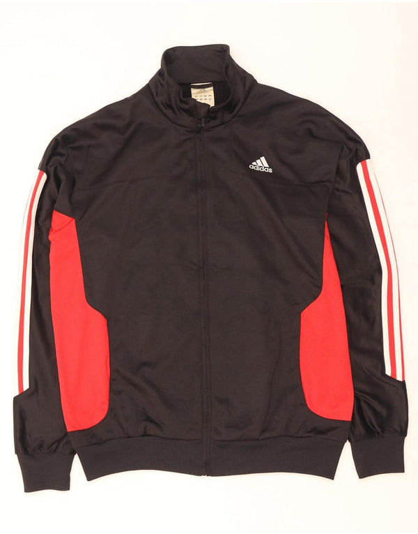 Adidas Træningsdragt til mænd Topjakke UK 40/42 Medium Sort Colourblock